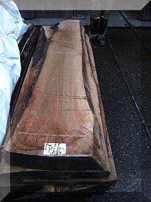 Nussbaum franz. Schnittholz 80 mm 210 cm